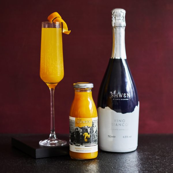 Prosecco and Mango Sunshine Cocktail