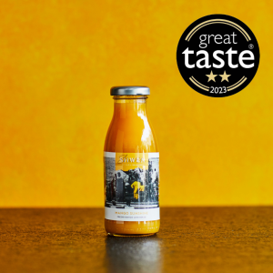 Mango Sunshine bottle and Great Taste Award Logo
